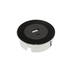 Dot USB (A+C) ellutag rf/vit/svart
