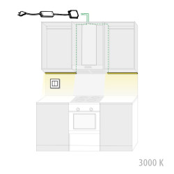 KIT-CORNER 2m + dimmer 3000 K
