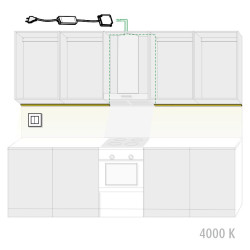 KIT-CORNER 4m + dimmer 4000 K