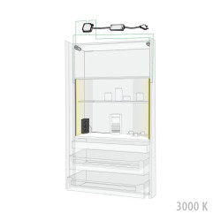 Frukostskåps SETT 2x1m vertikalt + ellutag