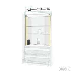 Frukostskåps SETT 2x2m vertikalt + ellutag