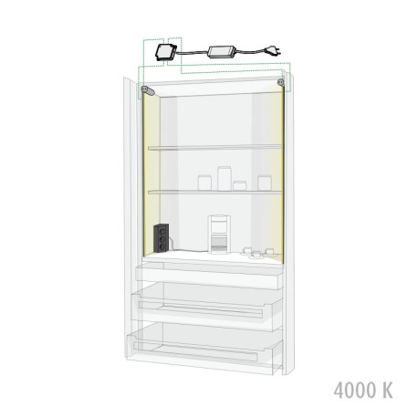 Breakfast cabinet SET 2x2m vertical + socket