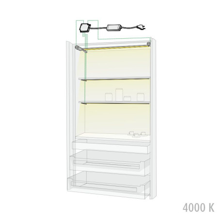 aamiaiskaappi valaistus