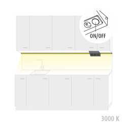 KIT-LUXOR 2m 3000K + Luxa-31 pistorasia