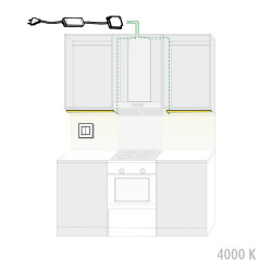 Belysningsset ProCOM-52 3m 4000 K + dimmer