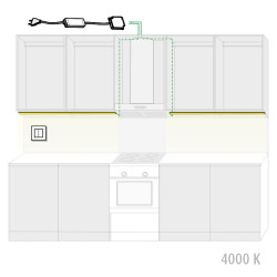 Belysningsset ProCOM-52 5m 4000 K + dimmer