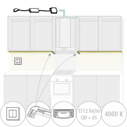 Belysningsset COM-21 4m 4000 K