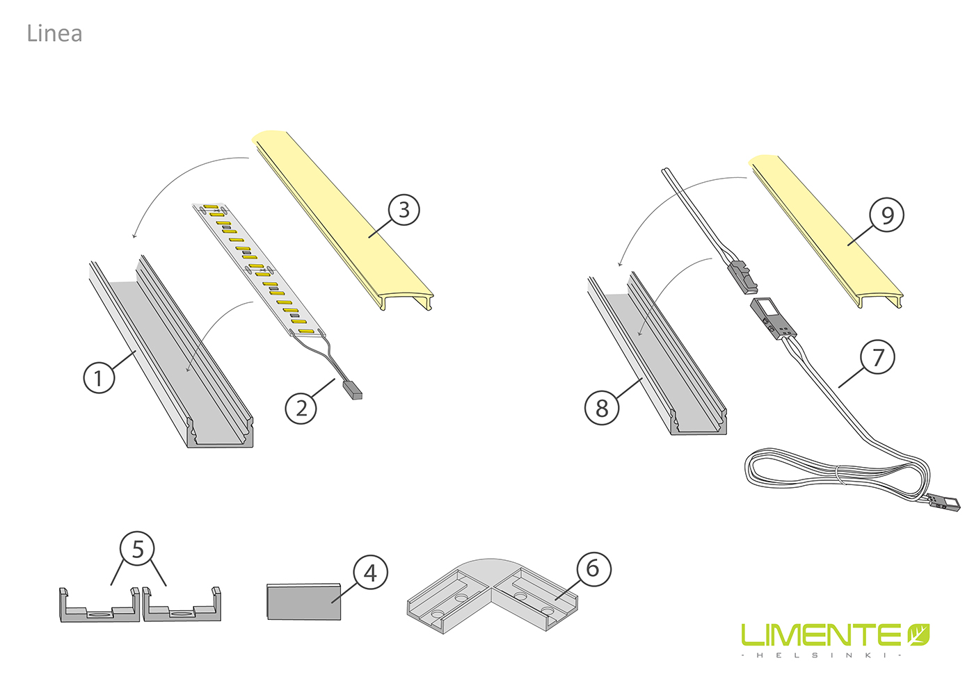 LINEA COM alumiini