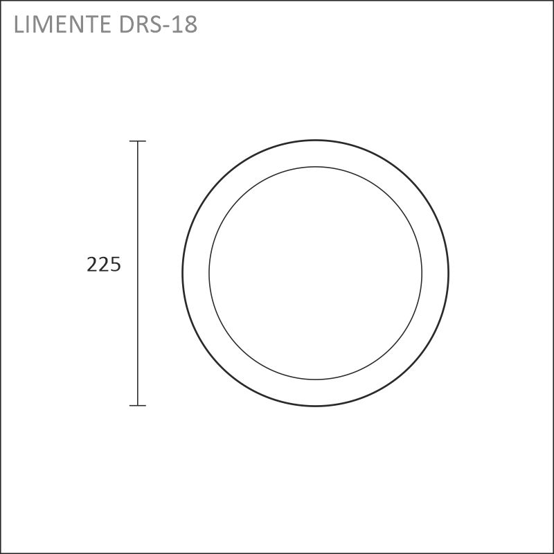 DRS-18DIM vit panellampa