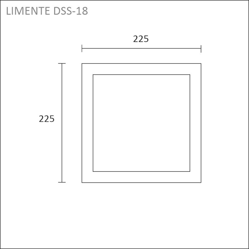 DSS-18DIM vit panellampa