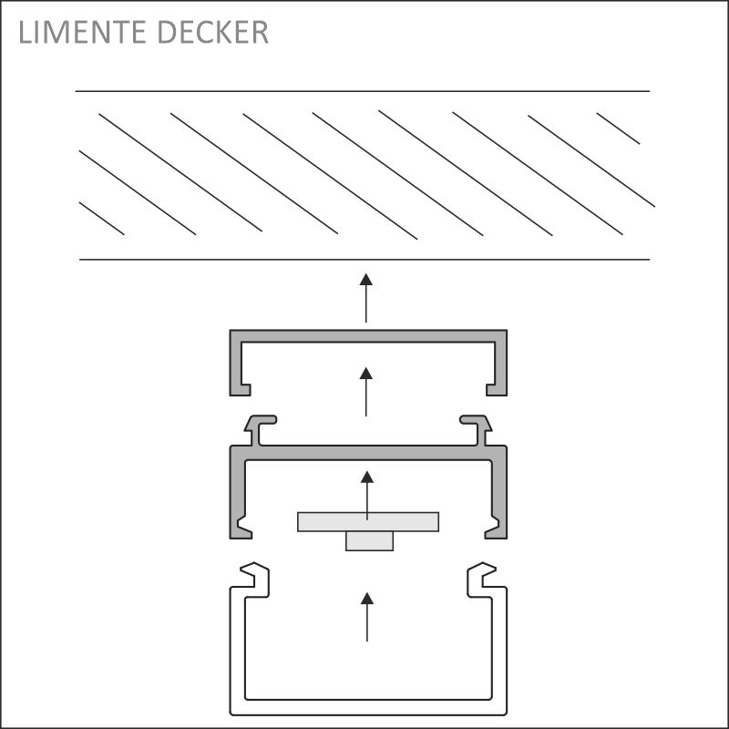 LED-DECKER LUX alumiini