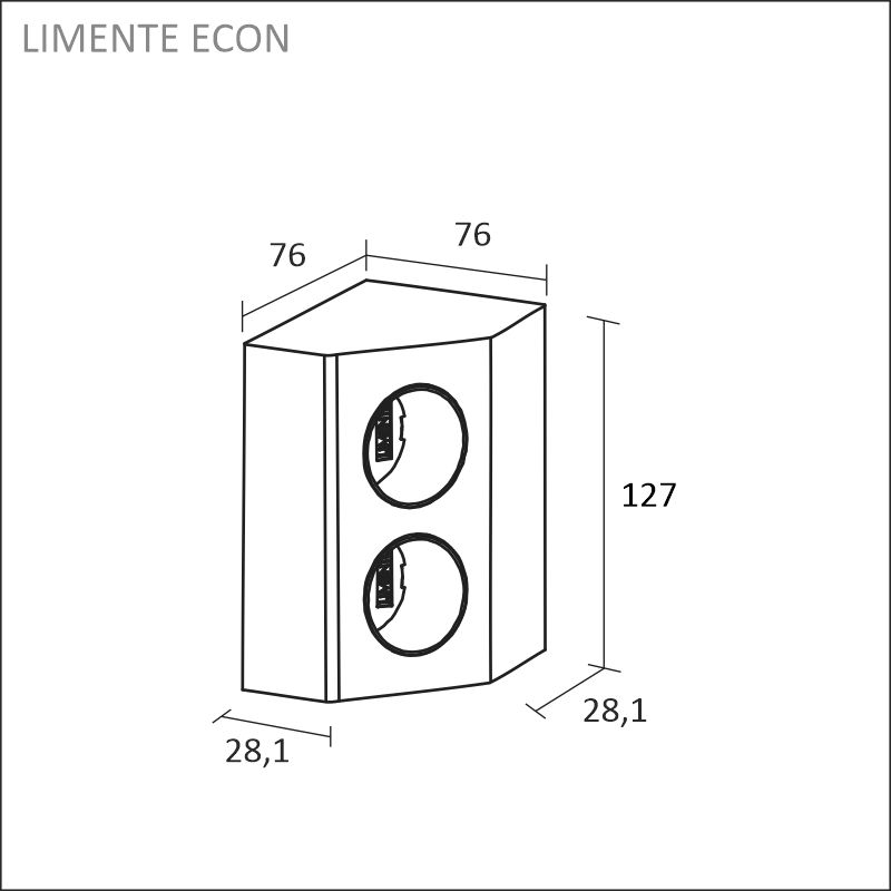LIMENTE ECON-2 corner socket