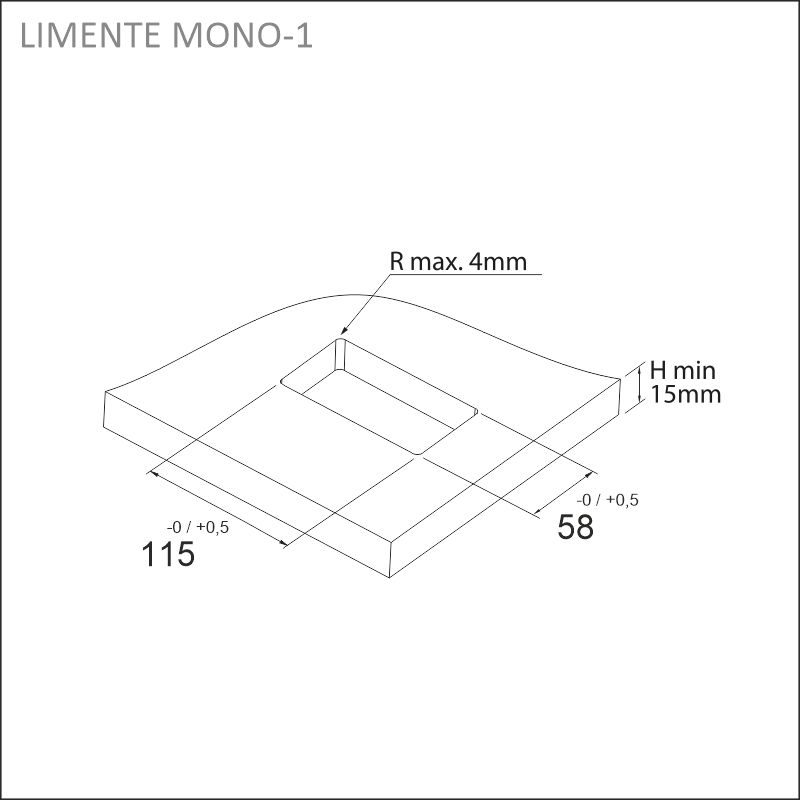 MONO-1-USB socket