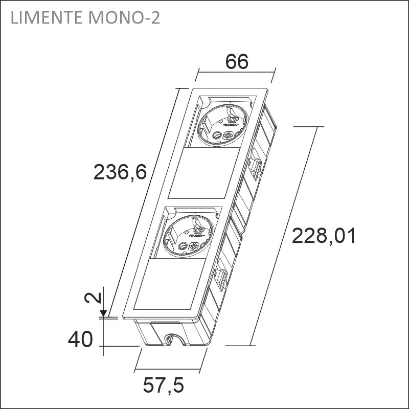 MONO-2 socket