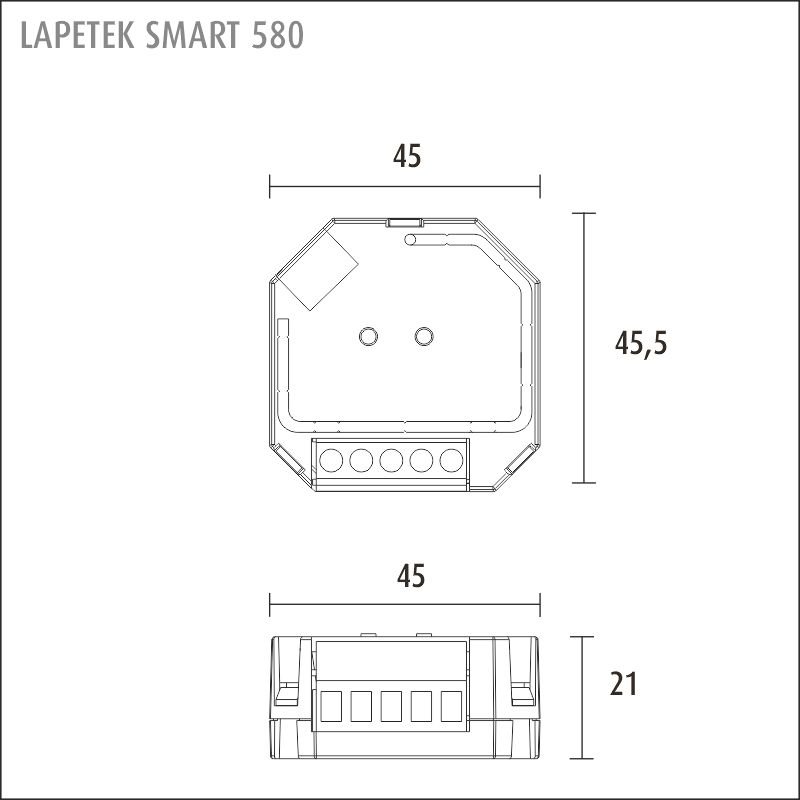 LIMENTE SMART LX-set 240 V, 2-gang black